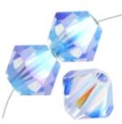 Swarovski, Bicone Crystal, 4mm, Light Sapphire ABx2