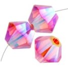 Swarovski, Bicone Crystal, 4mm, Padoradscha ABx2