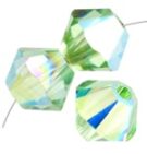Swarovski, Bicone Crystal, 4mm, Peridot AB