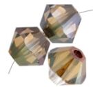 Swarovski, Bicone Crystal, 4mm, Bronze Shade