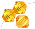 Swarovski, Bicone Crystal, 4mm, Sunflower
