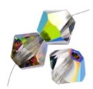Swarovski, Bicone Crystal, 4mm, Medium Vitrail