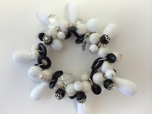 blackwhitebracelet Galactic Pendant, 19mm, Crystal Clear, 1 Piece Swarovski, 6656