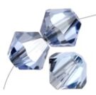 Swarovski, Bicone Crystal, 4mm, Light Sapphire Satin