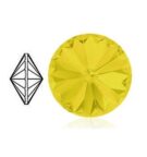 Swarovski, Rivoli, 14mm, Yellow Opal