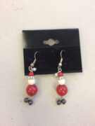 Swarovski Santa Earrings