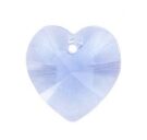 Swarovski Heart Pendant, 10mm, Provence Lavender