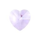 Swarovski Heart Pendant, 10mm, Violet