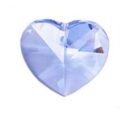 Swarovski Heart Pendant, 10mm, Light Sapphire