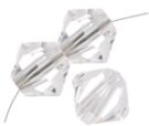 Swarovski, Bicone Crystal, 3mm, Crystal Clear