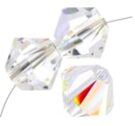 Swarovski, Bicone Crystal, 3mm, Crystal AB
