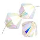 Swarovski, Bicone Crystal, 3mm, Crystal AB 2X
