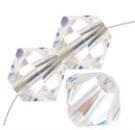 Swarovski, Bicone Crystal, 3mm, Crystal Moonlight
