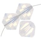 Swarovski, Bicone Crystal, 3mm, White Opal