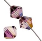 Swarovski, Bicone Crystal, 3mm, Lilac Shadow