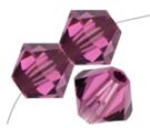 Swarovski, Bicone Crystal, 3mm, Amethyst