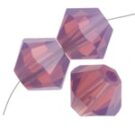 Swarovski, Bicone Crystal, 4mm, Cyclamen Opal