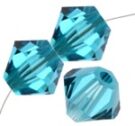 Swarovski, Bicone Crystal, 3mm, Indicolite