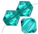 Swarovski, Bicone Crystal, 4mm, Blue Zircon