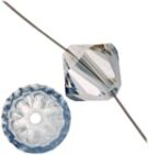 Swarovski, Bicone Crystal, 3mm, Blue Shade