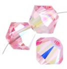 Swarovski, Bicone Crystal, 3mm, Light Rose AB