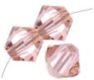 Swarovski, Bicone Crystal, 3mm, Vintage Rose