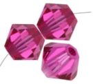 Swarovski, Bicone Crystal, 3mm, Fuchsia