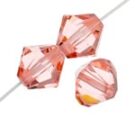 Swarovski, Bicone Crystal, 3mm, Rose Peach