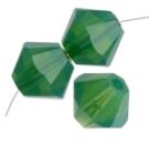 Swarovski, Bicone Crystal, 3mm, Palace Green Opal
