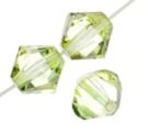 Swarovski, Bicone Crystal, 3mm, Luminous Green