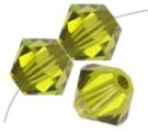 Swarovski, Bicone Crystal, 3mm, Olivine
