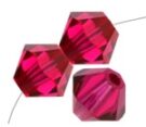 Swarovski, Bicone Crystal, 3mm, Ruby
