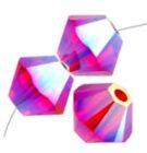 Swarovski, Bicone Crystal, 3mm, Light Siam ABX2
