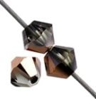 Swarovski, Bicone Crystal, 3mm, Crystal Rose Gold