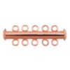 5-Strand Slider Clasp, Bright Copper Plated