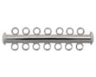 7-Strand Slider Clasp, Nickel Colour
