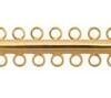 7-Strand Slider Clasp, Gold Plate