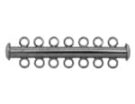 7-Strand Slider Clasp, Gunmetal Colour