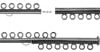 7-Strand Slider Clasp, Gunmetal Colour