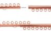 7-Strand Slider Clasp, Bright Copper Plated