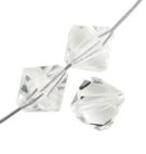 Preciosa, Bicone Crystal, 3mm, Crystal Clear