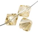 Preciosa, Bicone Crystal, 3mm, Blond Flare