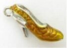 High-Heeled Shoe Charm, Orange, 20mm