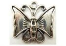Butterfly Charm, Antique Silver, 18mm
