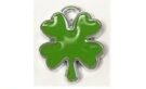 Clover Pendant, Green Enamel