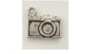 Camera Charm, Antique Silver, 14x12mm