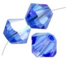 Swarovski, Bicone Crystal, 3mm, Sapphire AB