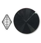 Swarovski, Rivoli, 14mm, Jet Hermatite Full