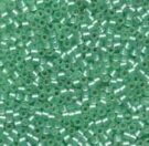 Miyuki Delicas, Size 11/0, Mint Green Silver Lined Semi-Matte