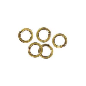 Jump Ring, Open, Antique Brass Plated, 6mm